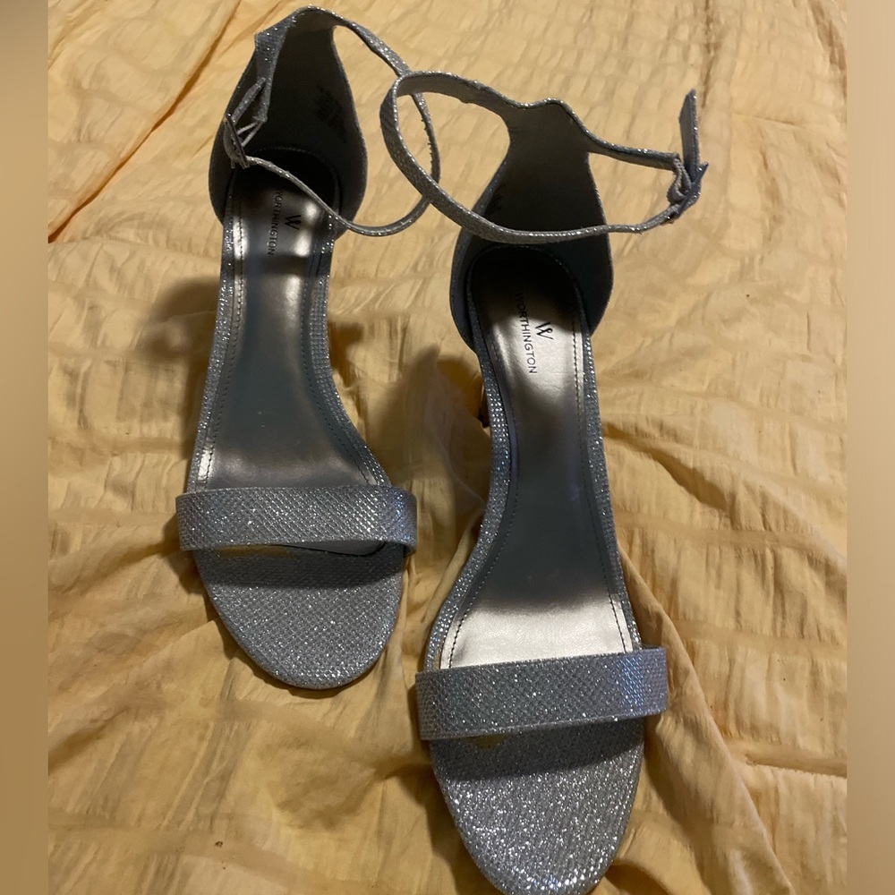New Silver Sparkly‎ Worthington Bristol Pumps heels size 11 M  Prom Homecoming